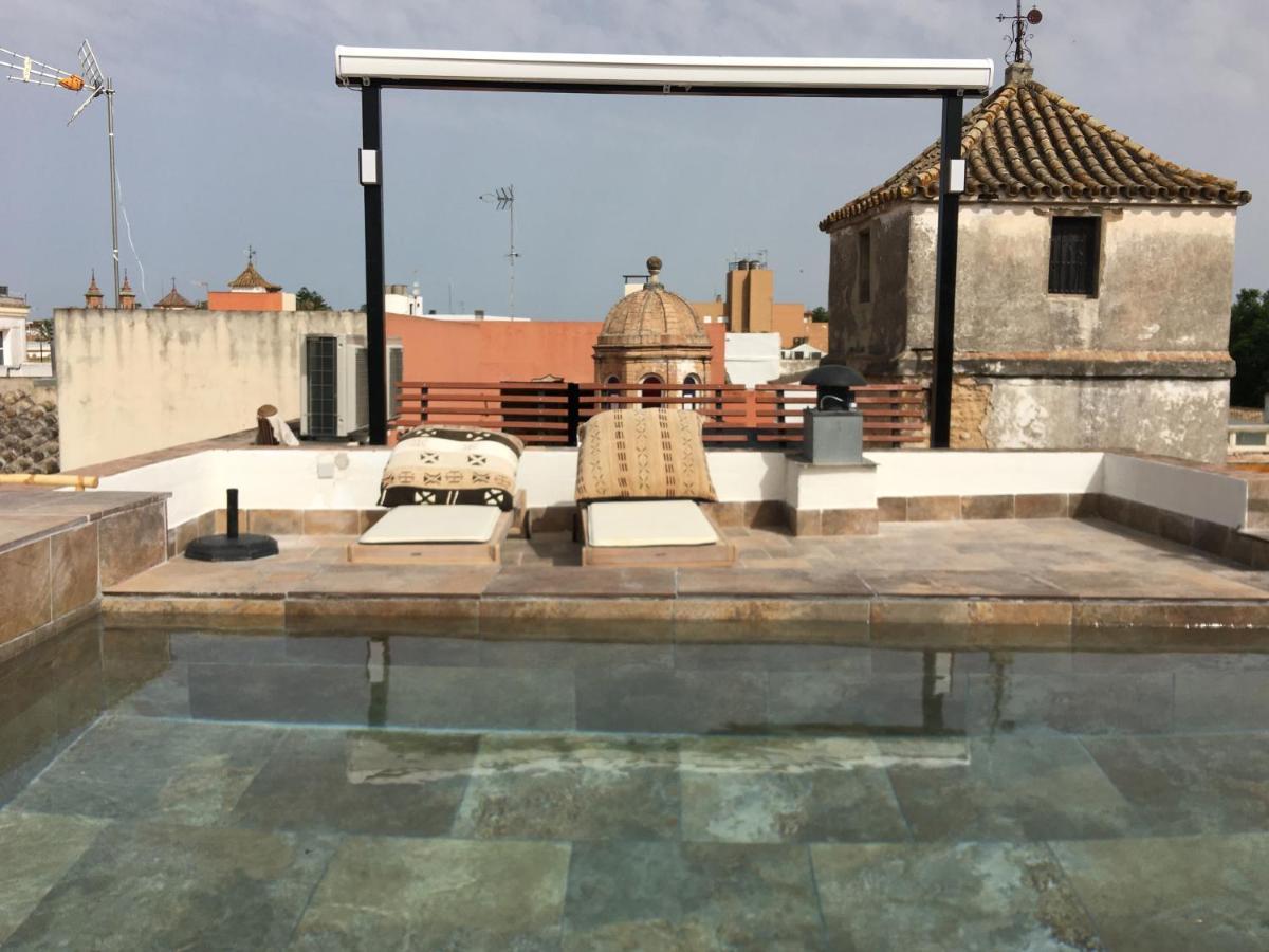 Casa Palacio En Jerez De La Frontera Con Piscina Privada Exterior photo